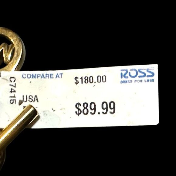 MICHAEL KORS Gold Plated Chain Link Bracelet MK Monogram Logo Bracelet Jewelry D - Picture 5 of 6